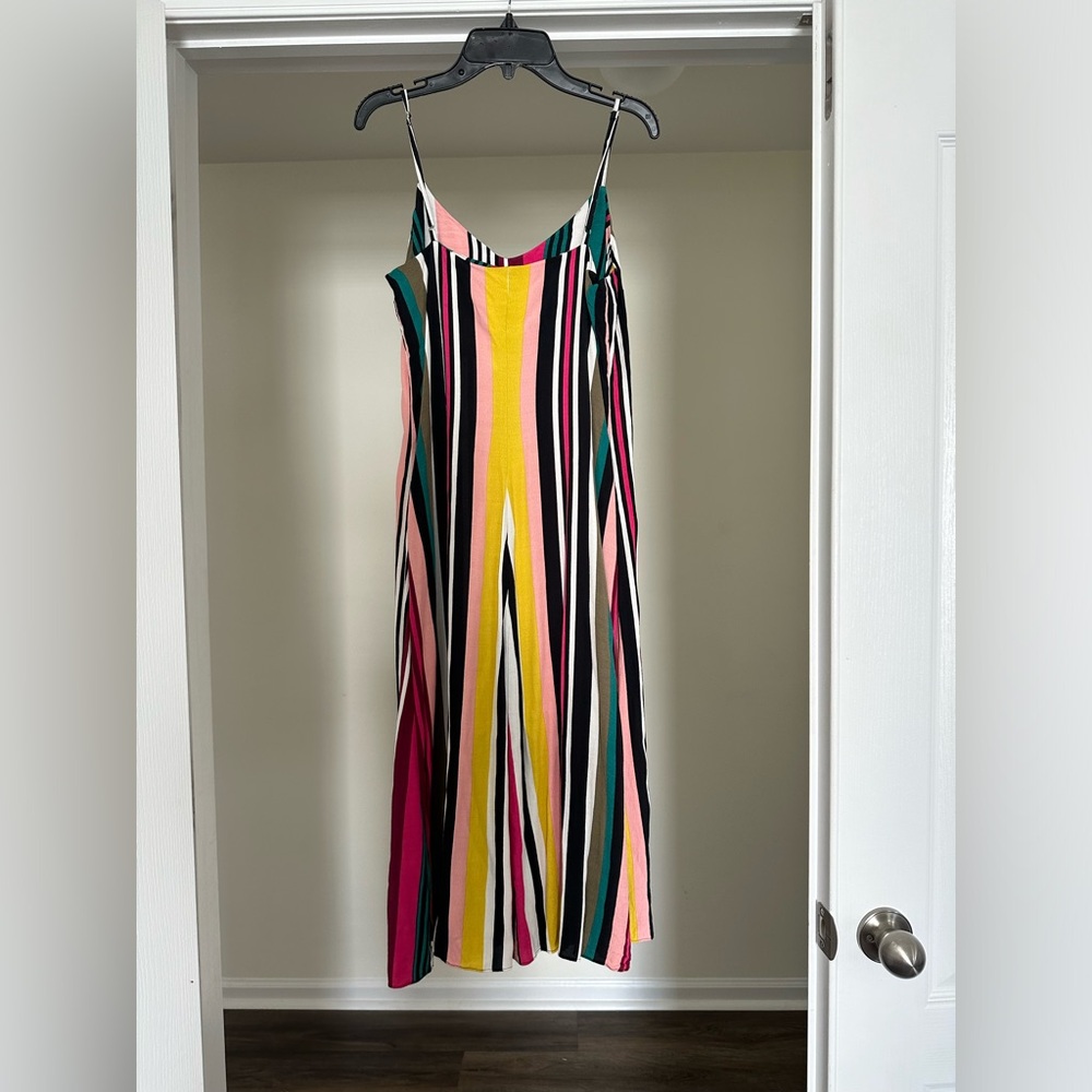 Express - Striped Spaghetti Strap Midi Dress - Size Small - Picture 2 of 7